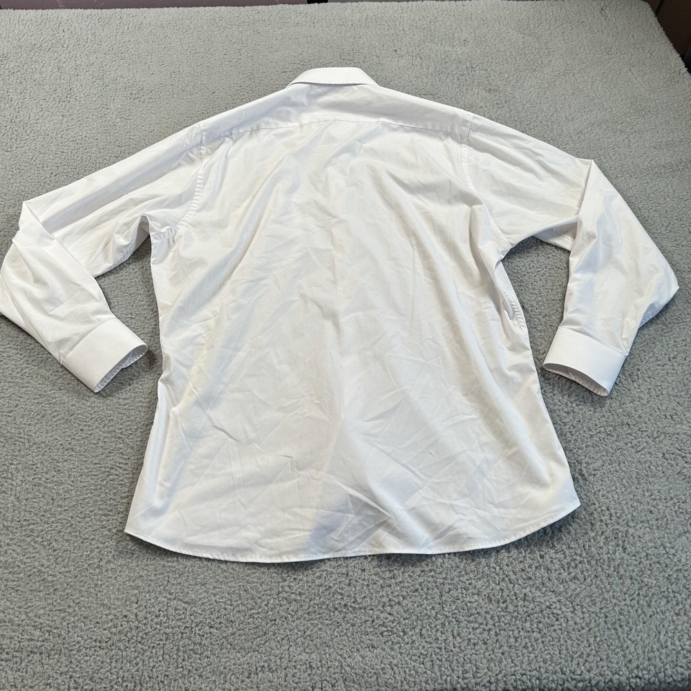 LIM'S TAILOR Shirt Mens Large White Dress Button Front Long Sleeve Pocket Formal - Picture 2 of 14